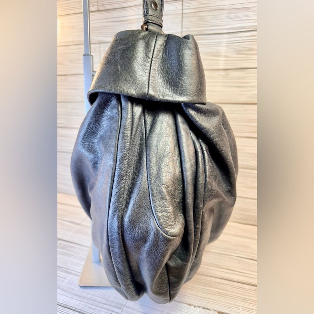 047-Marc by Marc Jacobs Smokey Gray Standard supply workwear hobo Shoulder Bag - Picture 5 of 11